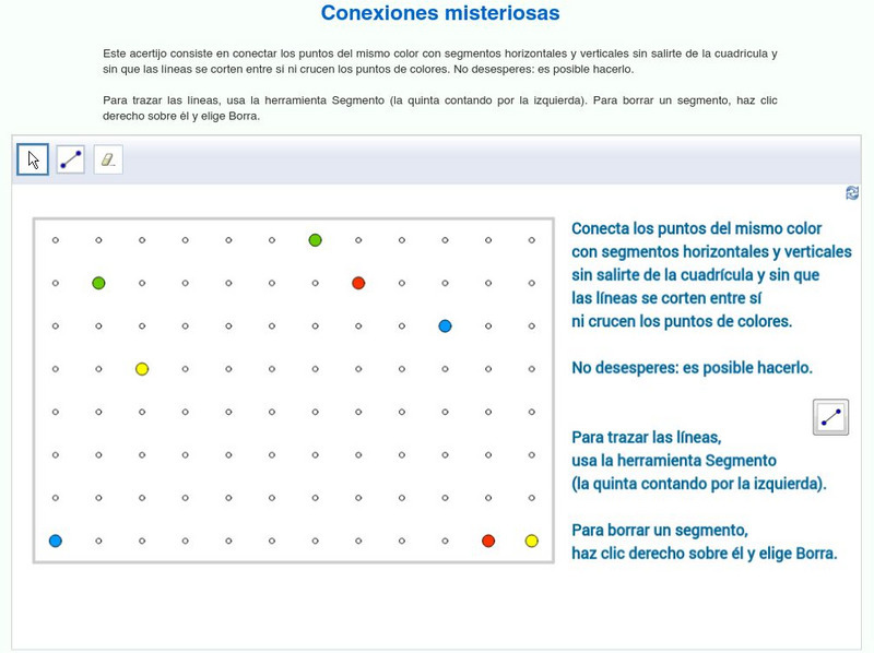 Ministerio De Educacion: Geo Gebra Prim (Conexiones Misteriosas) Activity Ministerio De Educacion: Geo Gebra Prim (Conexiones Misteriosas) Activity