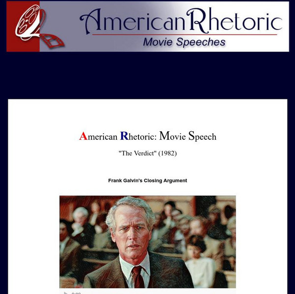 American Rhetoric: Movie Speeches Website American Rhetoric: Movie Speeches Website