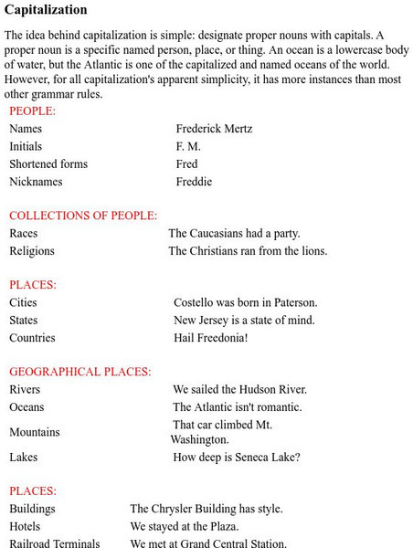 Pen and Page: Capitalization Unknown Type