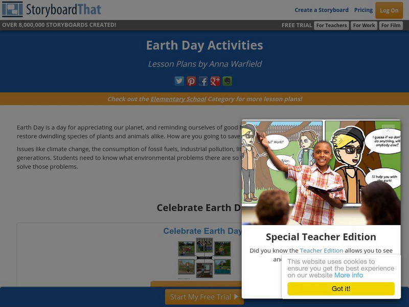 Storyboard That: Earth Day Activities Lesson Plan Storyboard That: Earth Day Activities Lesson Plan