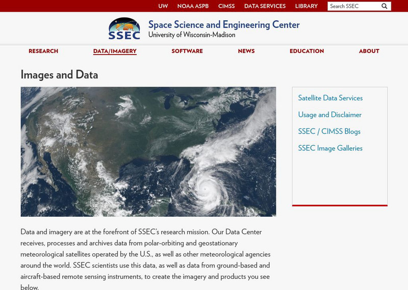 Ssec: Real Time Imagery and Data: Satellite Images of the Earth Graphic Ssec: Real Time Imagery and Data: Satellite Images of the Earth Graphic