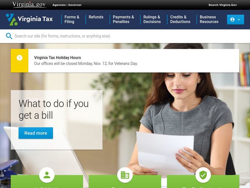The Virginia Tax Web Site Activity The Virginia Tax Web Site Activity
