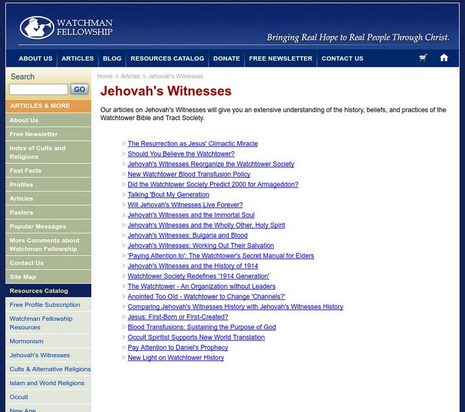 The Watchman Expositor Article The Watchman Expositor Article