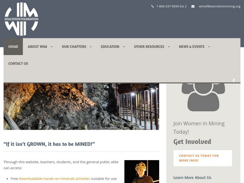Mineral Resources for Teachers Website Mineral Resources for Teachers Website