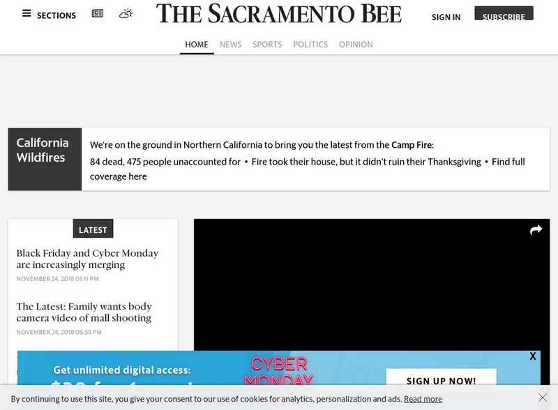 The Scaramento Bee Website