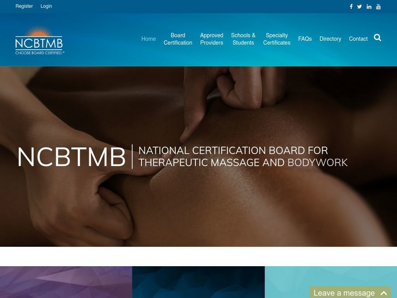 National Certification Board for Therapeutic Massage Website