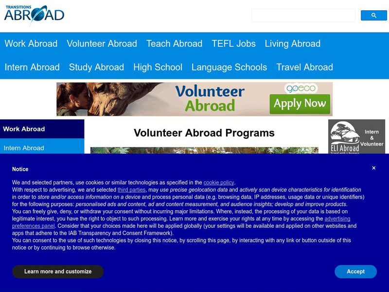 Volunteer Programs Website Volunteer Programs Website