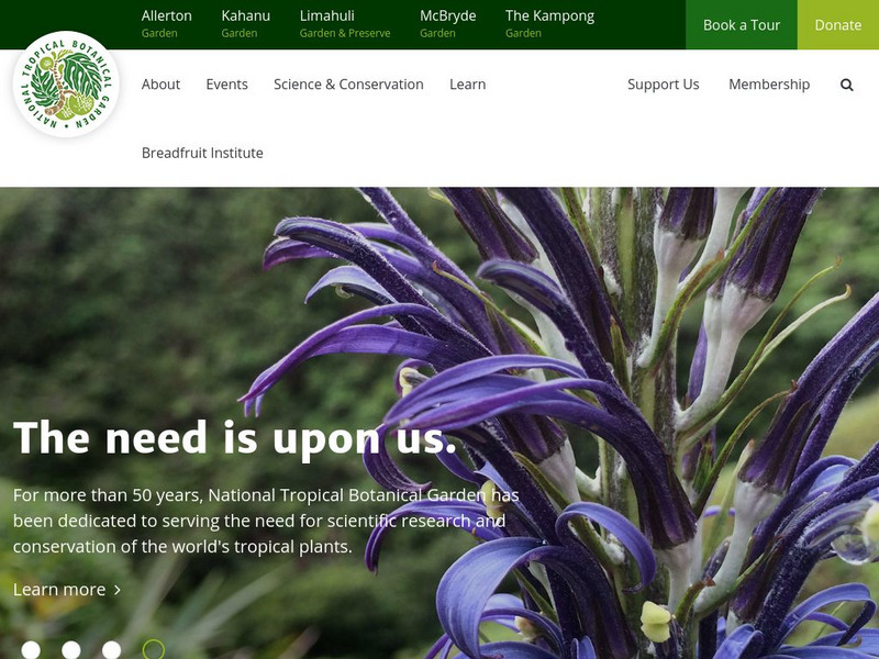 National Tropical Botanical Garden Website