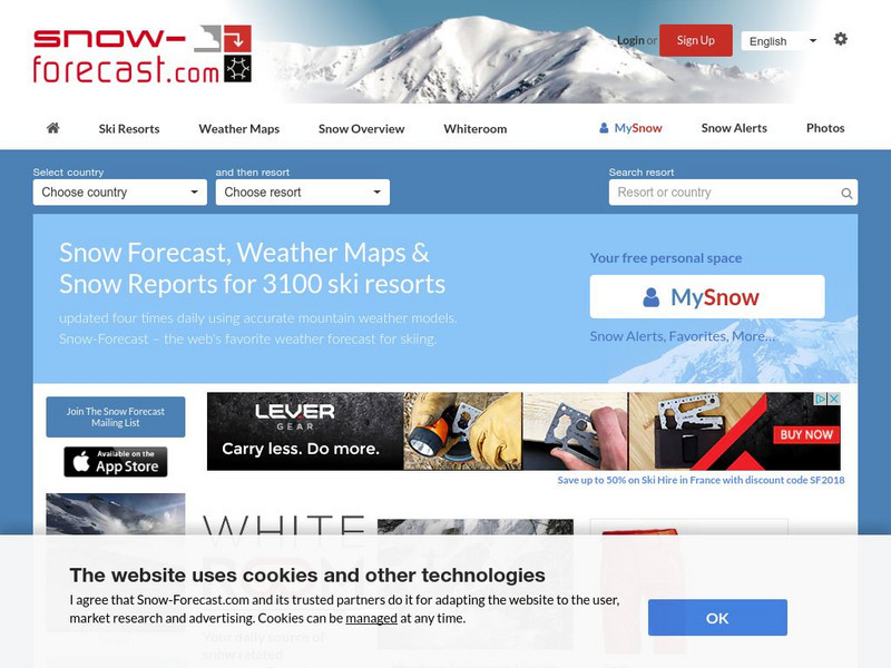 Snow forecast.com Website