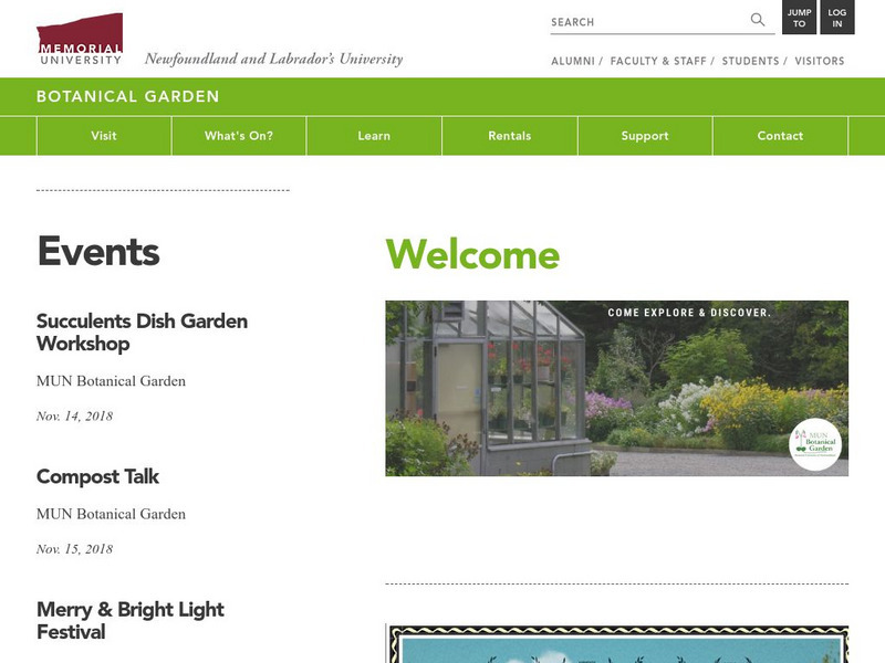 Newfoundland Botanical Garden Website Newfoundland Botanical Garden Website