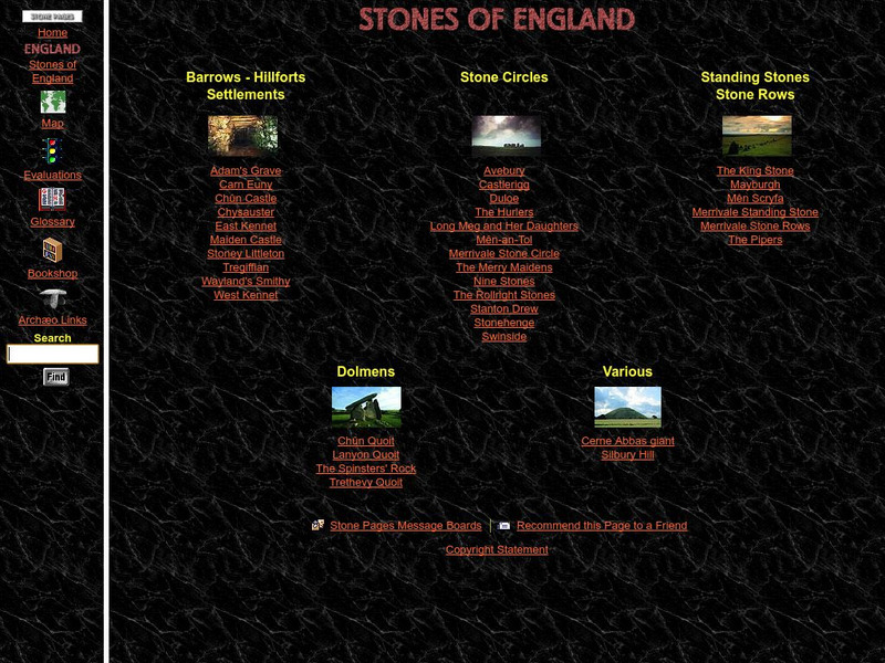 The Stone Pages: Stones of England Website The Stone Pages: Stones of England Website