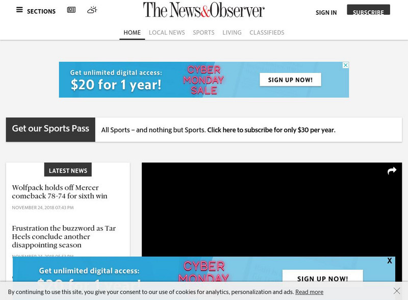 News and Observer Website News and Observer Website