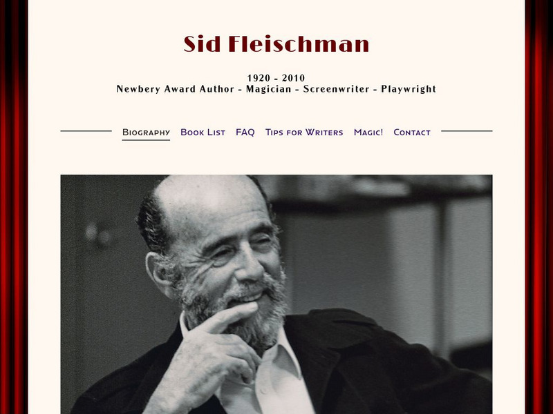 Presenting Sid Fleischman Activity Presenting Sid Fleischman Activity