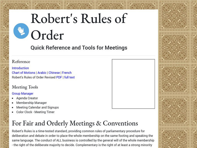 Roberts rules.org: Robert's Rules of Order eBook Roberts rules.org: Robert's Rules of Order eBook