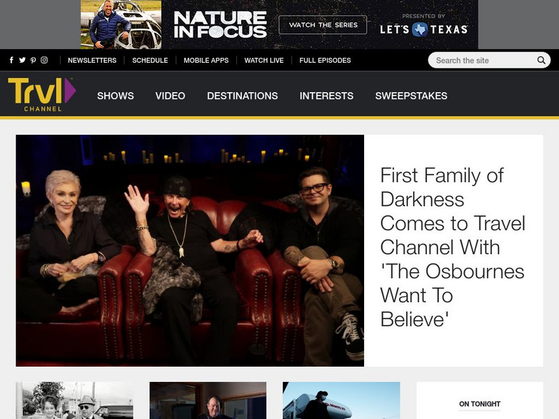 The Travel Channel Website The Travel Channel Website