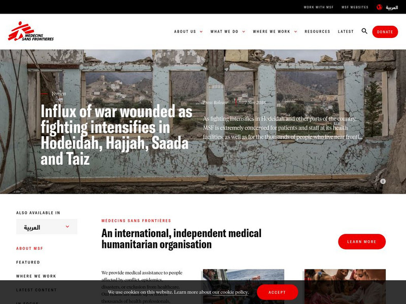 Medecins Sans Frontieres Activity