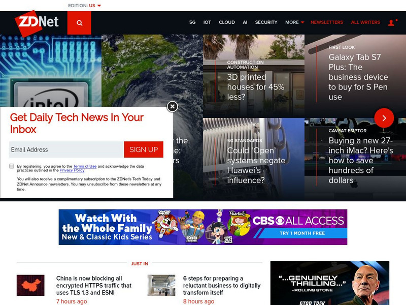 Zd Net Technology News Website