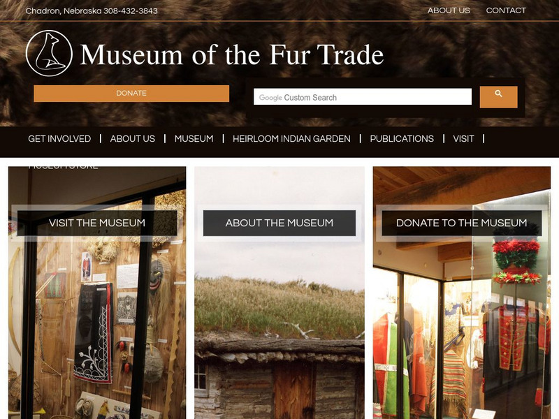 Museum of the Fur Trade: Traders, Trappers, and Indians Activity Museum of the Fur Trade: Traders, Trappers, and Indians Activity