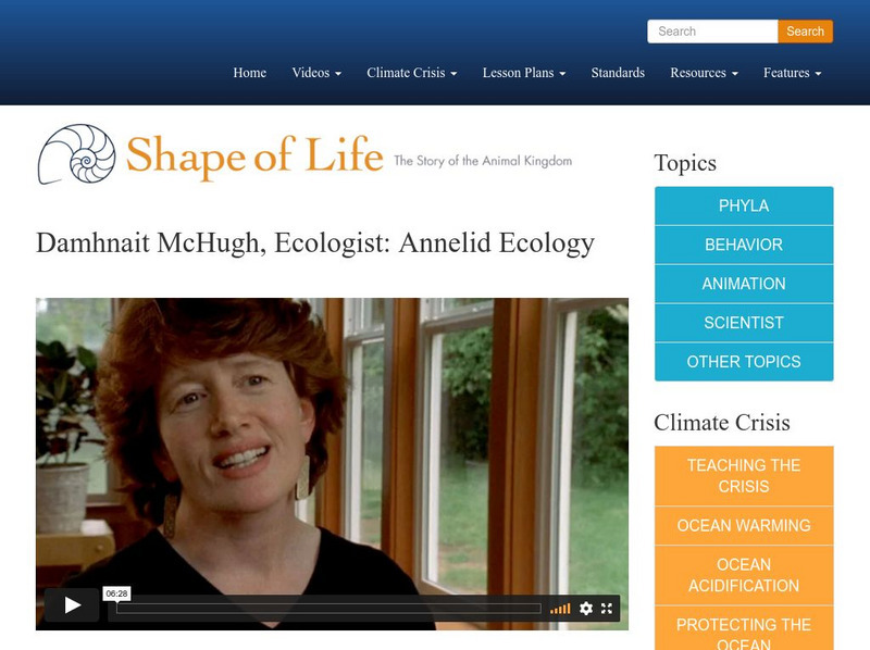 Shape of Life: Damhnait Mc Hugh, Ecologist: Annelid Ecology Instructional Video Shape of Life: Damhnait Mc Hugh, Ecologist: Annelid Ecology Instructional Video