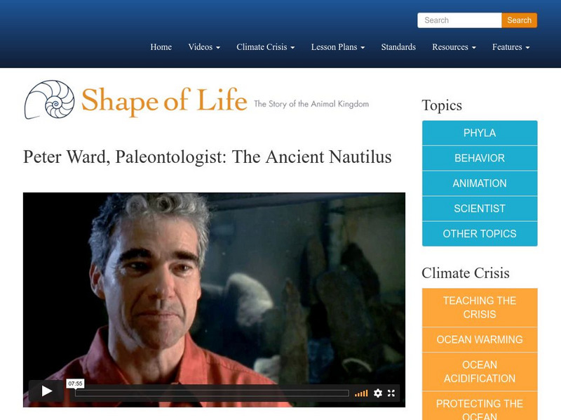 Shape of Life: Peter Ward, Paleontologist: The Ancient Nautilus Instructional Video Shape of Life: Peter Ward, Paleontologist: The Ancient Nautilus Instructional Video