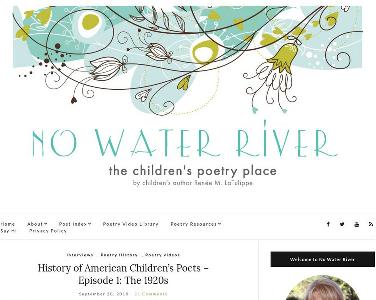 No Water River: The Picture Book and Poetry Place Website No Water River: The Picture Book and Poetry Place Website