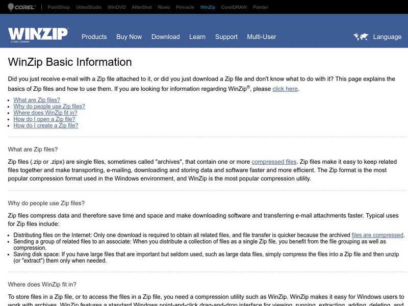 Winzip.com: Win Zip Website