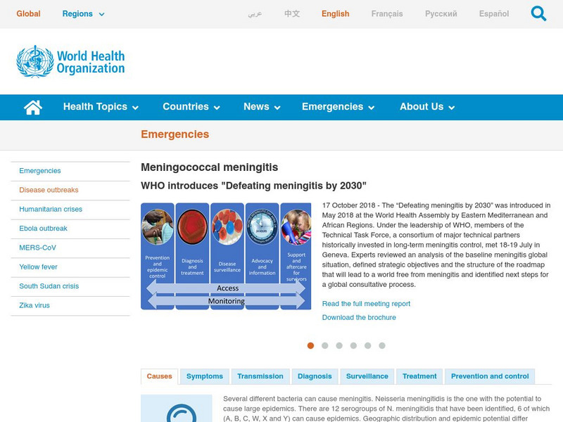 World Health Organization: Meningitis Handout World Health Organization: Meningitis Handout