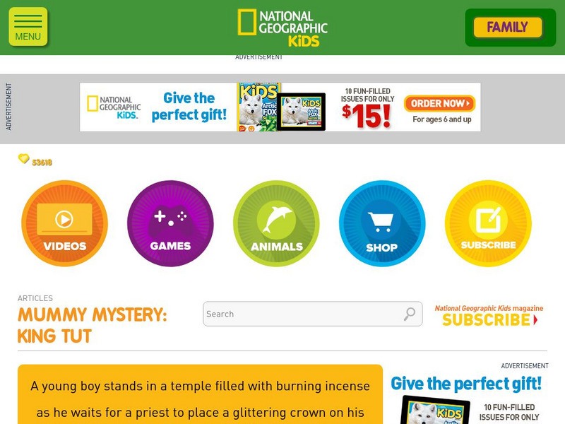 National Geographic Kids: Tomb of the Unknown Mummy Interactive National Geographic Kids: Tomb of the Unknown Mummy Interactive