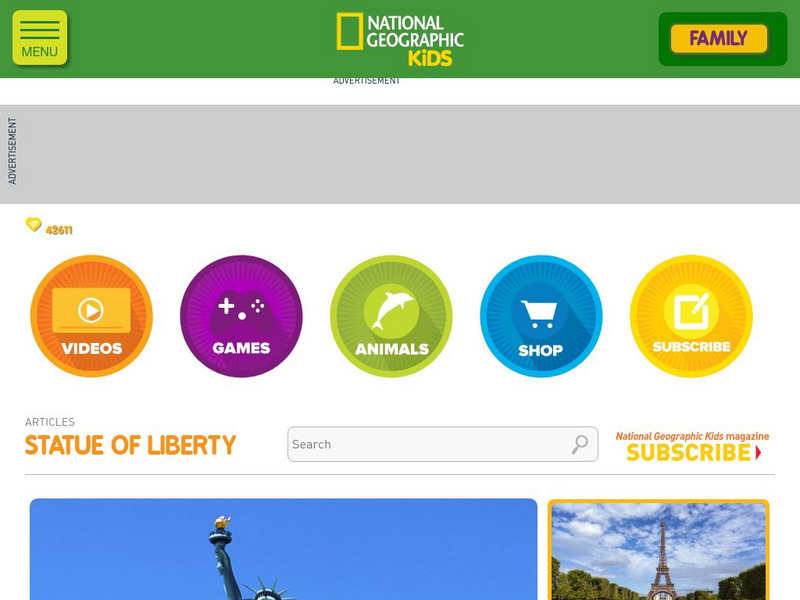 National Geographic Kids: The Light of Liberty Handout National Geographic Kids: The Light of Liberty Handout