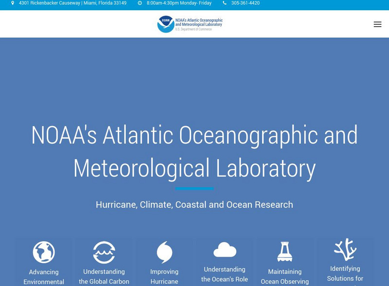 Noaa: Atlantic Oceanographical and Meteorological Laboratory Website Noaa: Atlantic Oceanographical and Meteorological Laboratory Website