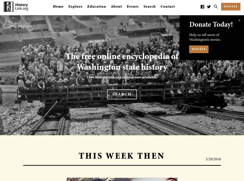 History Link: Smallpox Epidemic Ravages Native Americans Website