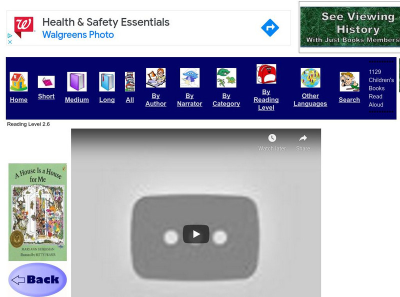 Just Books Read Aloud: Mary Hoberman: A House Is a House for Me eBook Just Books Read Aloud: Mary Hoberman: A House Is a House for Me eBook