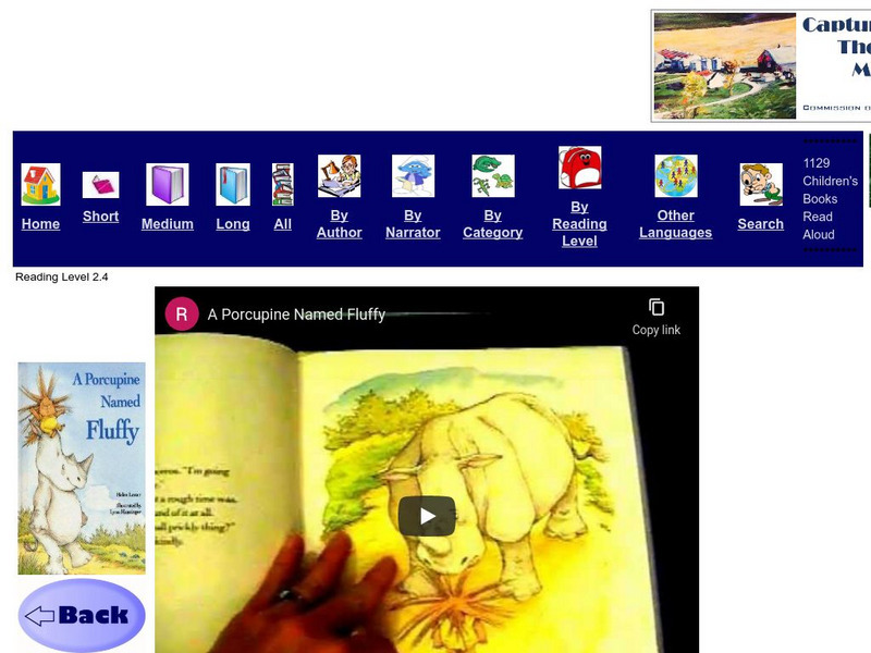 Just Books Read Aloud: Helen Lester: A Porcupine Named Fluffy eBook