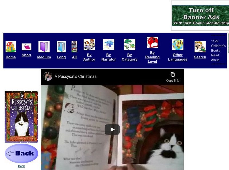 Just Books Read Aloud: Margaret Brown: A Pussycat's Christmas eBook Just Books Read Aloud: Margaret Brown: A Pussycat's Christmas eBook