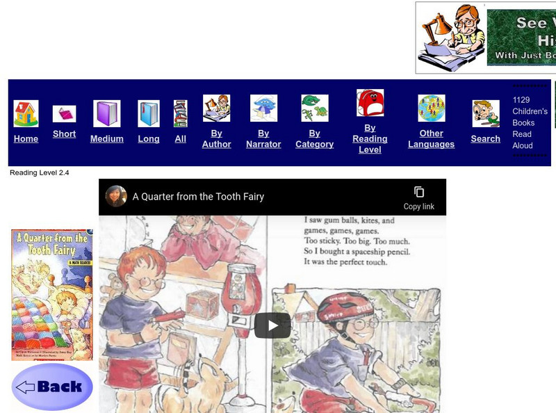 Just Books Read Aloud: Caren Holtzman: A Quarter From the Tooth Fairy eBook