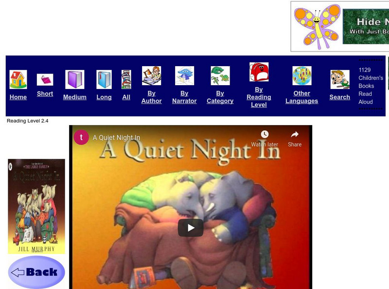 Just Books Read Aloud: Jill Murphy: A Quiet Night In eBook