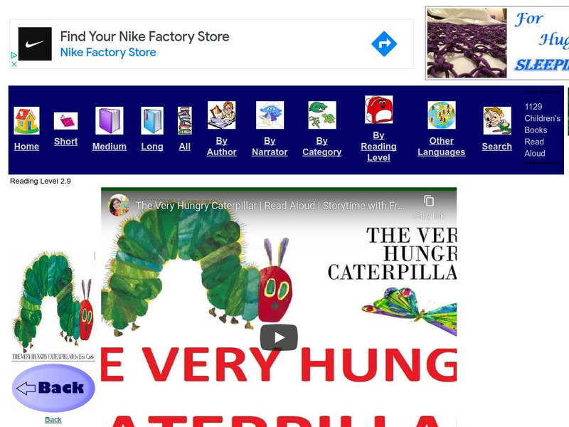 Just Books Read Aloud: Eric Carle: A Very Hungry Caterpillar eBook Just Books Read Aloud: Eric Carle: A Very Hungry Caterpillar eBook