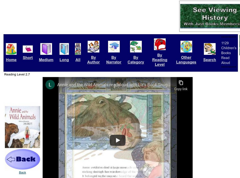 Just Books Read Aloud: Jan Brett: Annie and the Wild Animals eBook