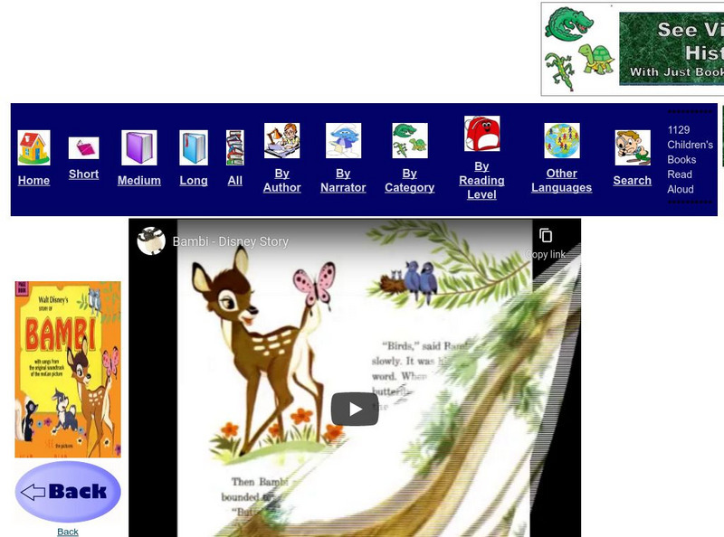 Just Books Read Aloud: Walt Disney: Bambi eBook