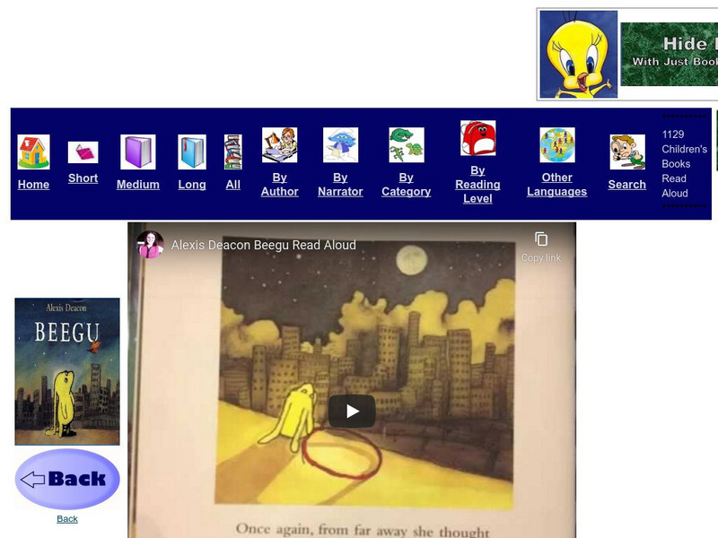Just Books Read Aloud: Alexis Deacon: Beegu eBook