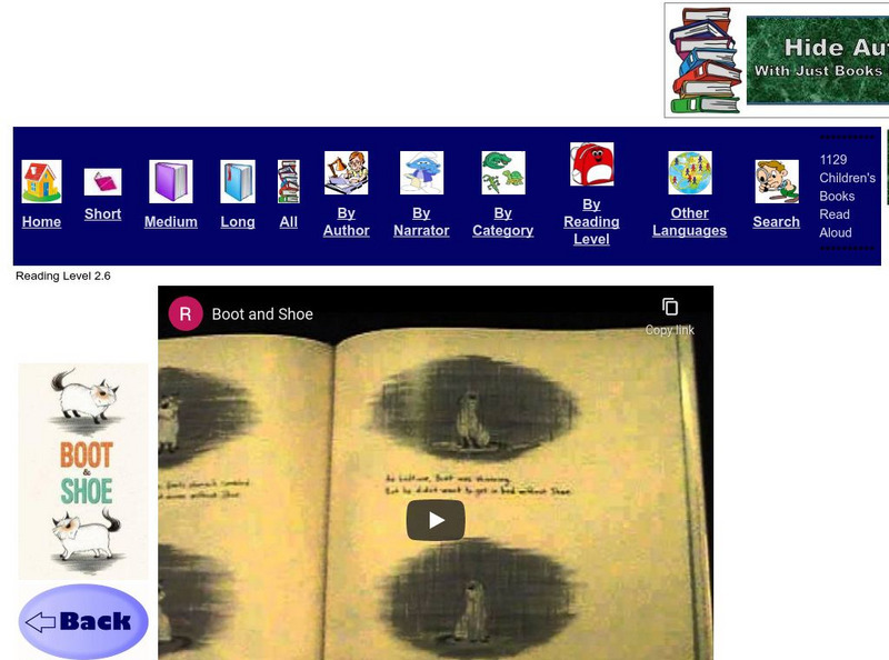 Just Books Read Aloud: Marla Frazee: Boot & Shoe eBook