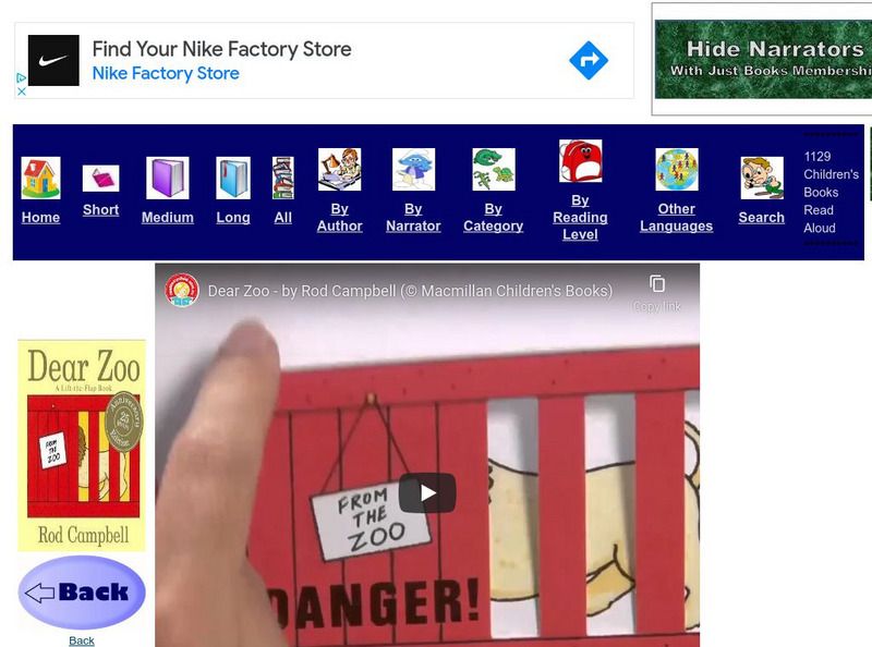 Just Books Read Aloud: Rod Campbell: Dear Zoo eBook