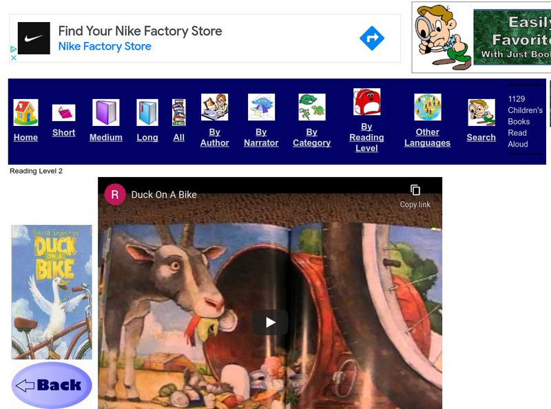 Just Books Read Aloud: David Shannon: Duck on a Bike eBook