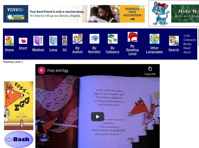 Just Books Read Aloud: Alex Smith: Foxy and Egg eBook