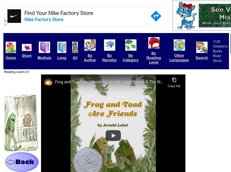 Just Books Read Aloud: Arnold Lobel: Frog and Toad Are Friends: The Letter eBook Just Books Read Aloud: Arnold Lobel: Frog and Toad Are Friends: The Letter eBook