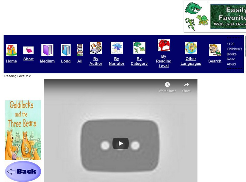 Just Books Read Aloud: Michelle Matthers: Goldilocks and the Three Bears eBook Just Books Read Aloud: Michelle Matthers: Goldilocks and the Three Bears eBook