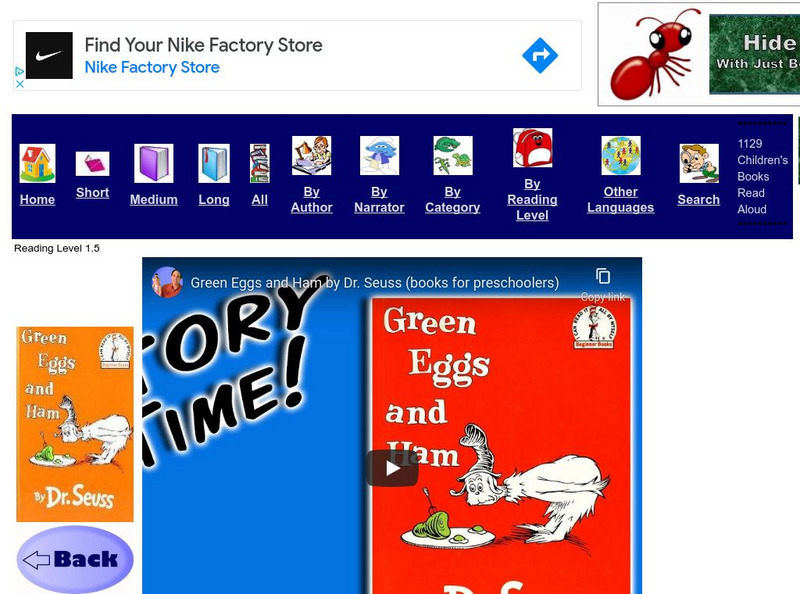 Just Books Read Aloud: Dr Seuss: Green Eggs and Ham eBook Just Books Read Aloud: Dr Seuss: Green Eggs and Ham eBook