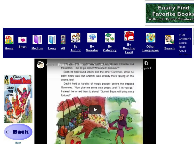 Just Books Read Aloud: Walt Disney: Gummi Bears to the Rescue eBook
