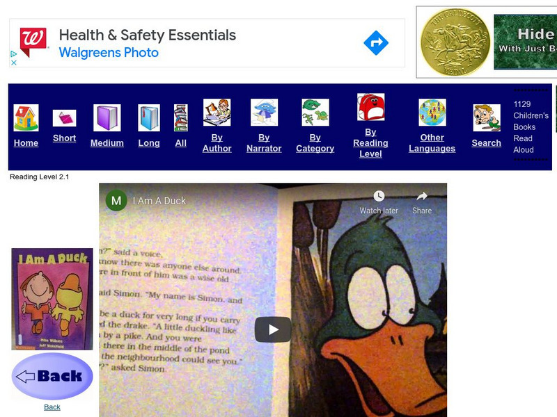 Just Books Read Aloud: Mike Wilkens and Jeff Wakefield: I Am a Duck eBook