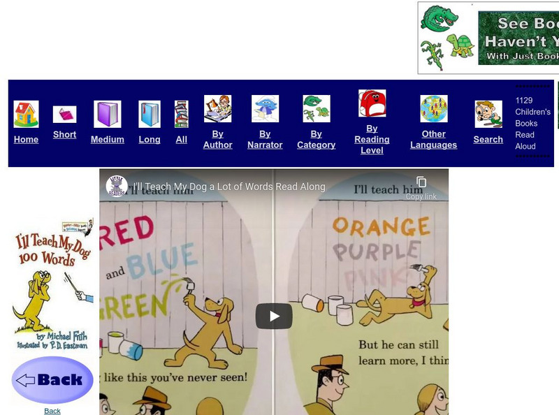 Just Books Read Aloud: Michael Frith: I'll Teach My Dog a Lot of Words eBook